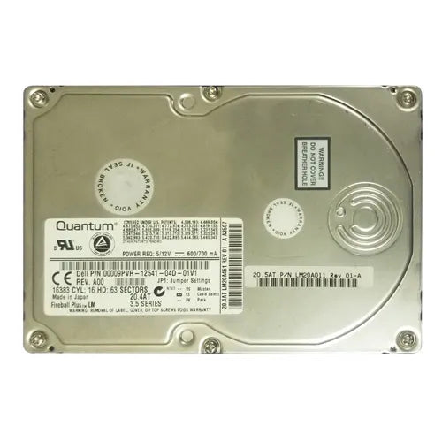 00009PVR Dell 20GB 7200RPM ATA/IDE 2MB Cache 3.5-Inch Hard Drive