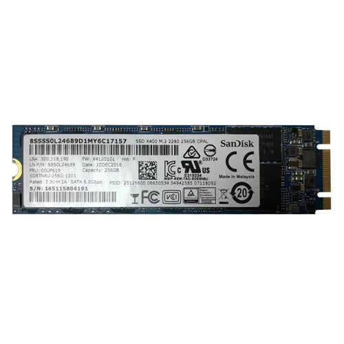 00UP619 Lenovo 256GB Triple-Level Cell SATA 6Gb/s M.2 2280 Solid State Drive