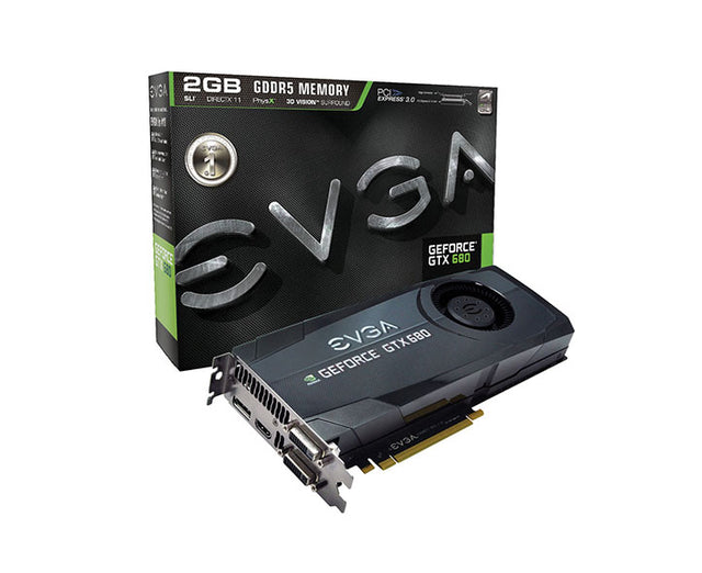 02G-P4-2680 - EVGA GeForce GTX 680 2GB 256-Bit GDDR5 PCI Express DVI/ DVI-D/ HDMI/ DisplayPort Graphics Card