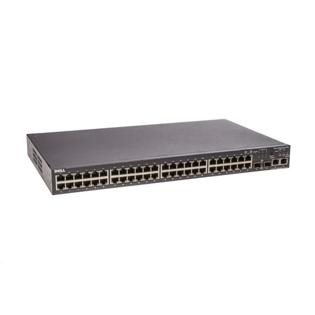 03448P - Dell PowerConnect 3400 Series 3448P 48 x Ports PoE 10/100Base-T + 2 x SFP Ports Layer2 Managed 1U Rack-mountable Fast Ethernet Network Switch