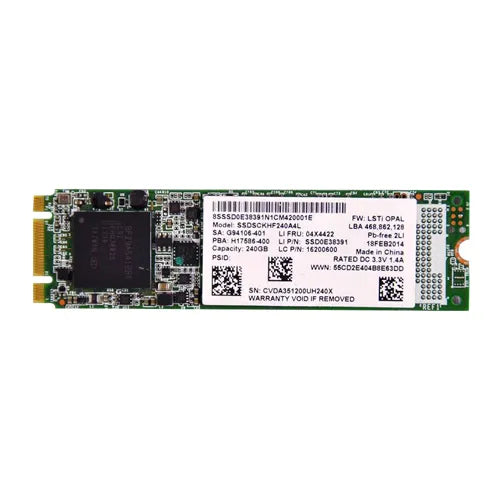 04X4422 Lenovo 240GB Multi-Level Cell SATA 6Gb/s M.2 2280 Solid State Drive for Notebook