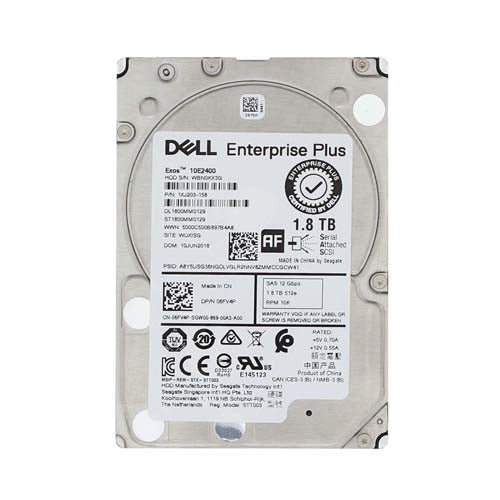 06FV4P Dell 1.8TB 10000RPM SAS 12Gb/s Hot-Pluggable 2.5-Inch Hard Drive with Tray for Compellent Storage Array