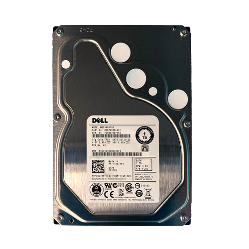 0D3YV6 Dell 1TB 7200RPM SATA 6Gb/s Hot-Pluggable 3.5-Inch Hard Drive with Tray for PowerEdge Server & PowerVault Storage Array