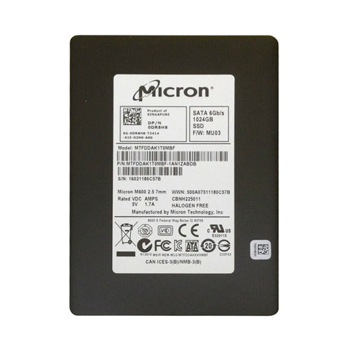 0DR8H8 Dell 1TB Multi-Level Cell SATA 6Gb/s 2.5-Inch Solid State Drive