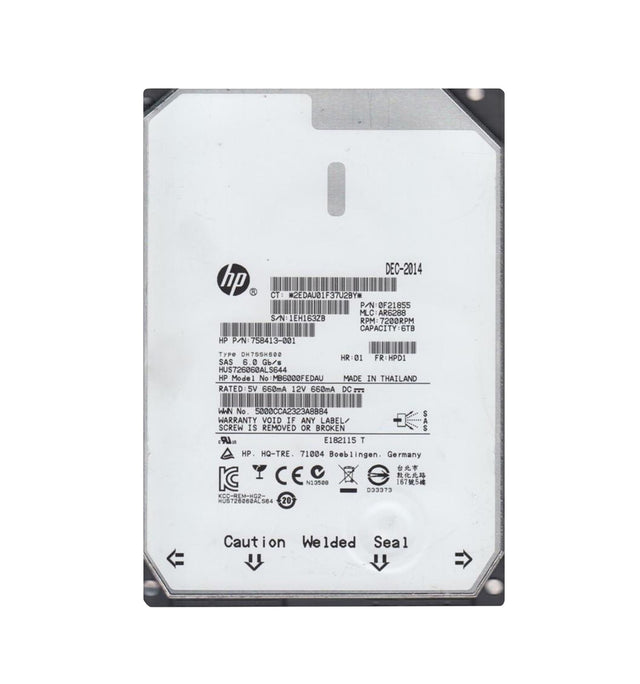 6TB 7200RPM Midline SAS 6Gb/s 64MB Cache 3.5-Inch Hard Drive