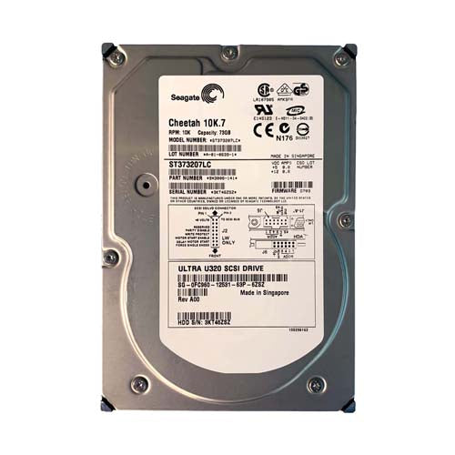 0FC960 Dell 73GB 10000RPM Ultra320 SCSI Hot-Pluggable 80-Pin 3.5-Inch Hard Drive with Tray for PowerEdge Servers