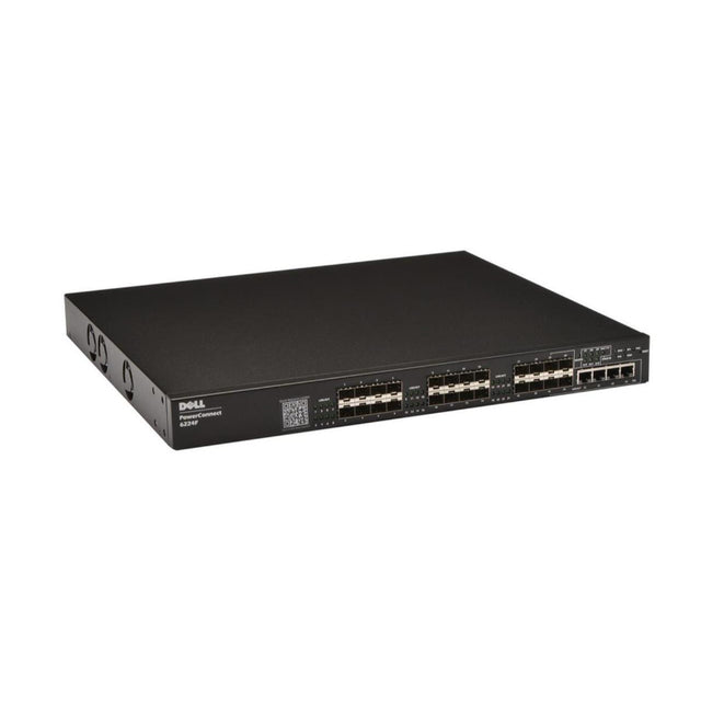 0FN848 - Dell PowerConnect 6224F 24 x Port 10/100/1000 + 4 x SFP combo Ports Layer 3 Managed 1U Rack-mountable Gigabit Ethernet Network Switch