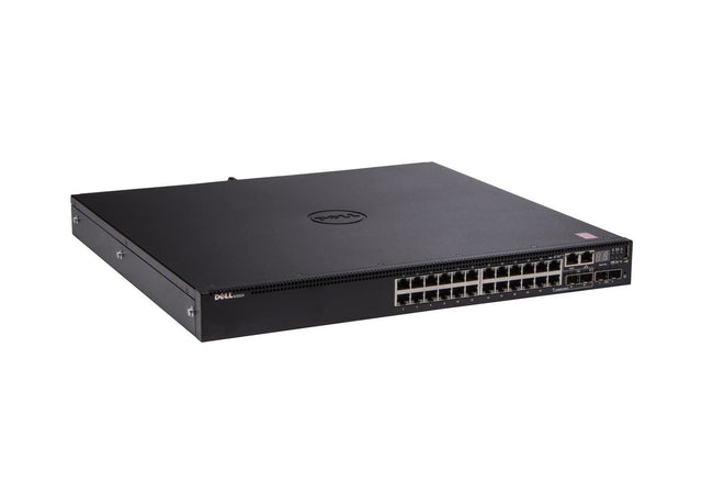 0RN6NV - Dell Networking N3000 Series N3024P 24 x Ports 10/100/1000Base-T PoE+ + 2 x SFP+ Combo Ports Layer3 Managed 1U Rack-mountable Stackable Gigabit Ethernet Network Switch