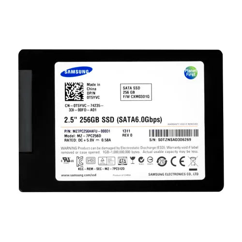 0T5YVC Dell 256GB Multi-Level Cell SATA 6Gb/s Hot-Pluggable 2.5-Inch Solid State Drive for PowerEdge Servers