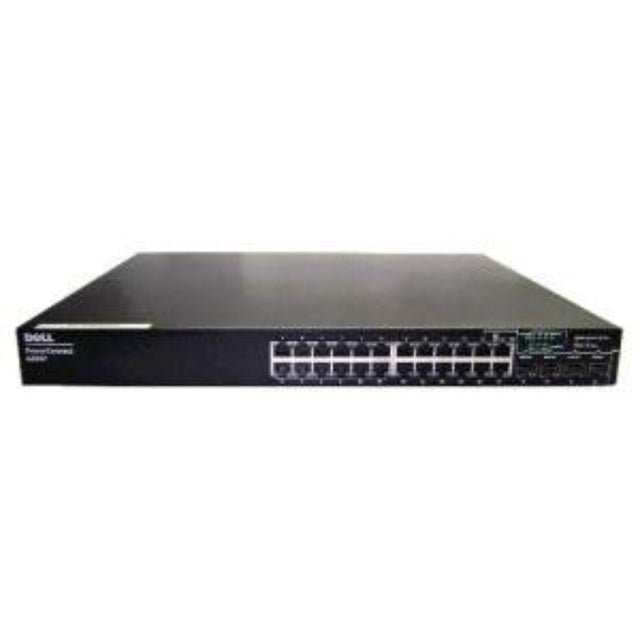 0UU867 - Dell PowerConnect 6200 Series 6224P 24 x Ports PoE 1000Base-T + 4 x Shared SFP Combo Ports Layer3 Managed 1U Rack-mountable Gigabit Ethernet Network Switch