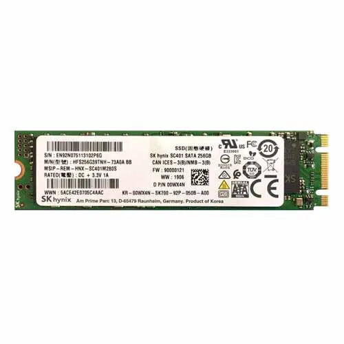 0WX4N Dell 256GB Multi-Level Cell SATA 6Gb/s M.2 2280 Solid State Drive
