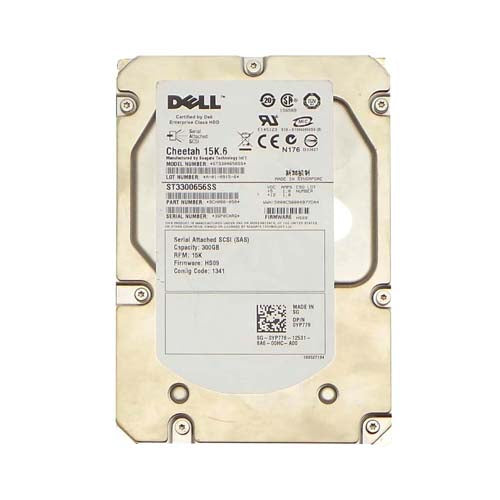 0YP778 Dell 300GB 15000RPM SAS 3Gb/s Hot-Pluggable 16MB Cache 3.5-Inch Hard Drive with Tray for PowerEdge Servers