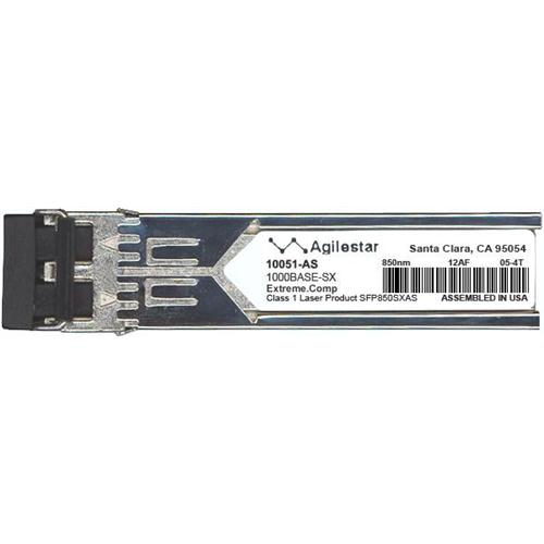 10051-AS Agilestar 1Gbps 1000Base-SX Multi-mode Fiber 550m 850nm Duplex LC Connector SFP Transceiver Module for Extreme Compatible