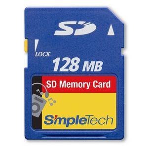 STI-SD/128 SimpleTech 128MB SD Flash Memory Card