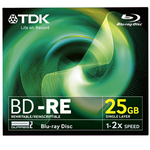 BD-RE25A TDK 25GB 2x BD-RW Optical Media