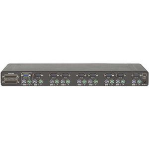 F1DA108P Belkin OmniView PRO2 8-Port KVM Switch 8 x 1 8 x mini-DIN (PS/2) Keyboard, 8 x HD-15 Monitor, 8 x mini-DIN (PS/2) Mouse 1U Rack-mountable (Refurbished)