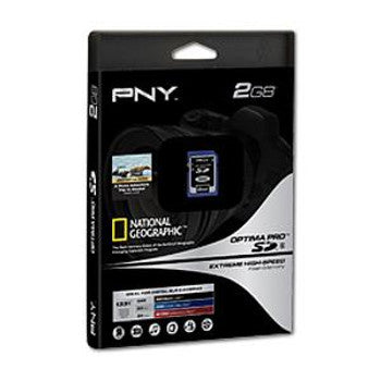 PNY Technology - P-SD2GB-133W-DVDC - Optima Pro 2GB 133x Hi-Speed SD Flash Memory Card
