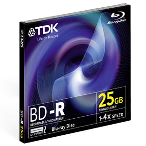 BD-R25B TDK 25GB 4x BD-R Optical Media