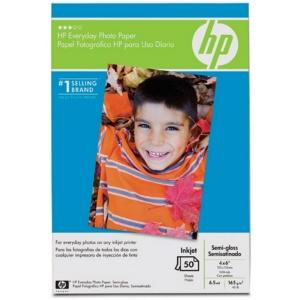 Q8868A HP Everyday Semi-gloss Photo Paper 4x6.5 Contains 50 Sheets OfEveryday Semi (Refurbished)