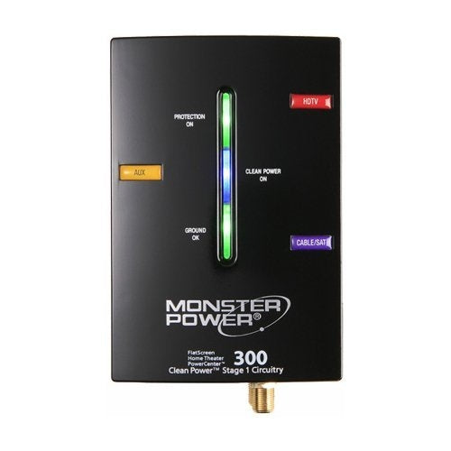 121565 Monster Cable PowerCenter FS MP HTS300 3-Outlets Surge Suppressor Receptacles: 3