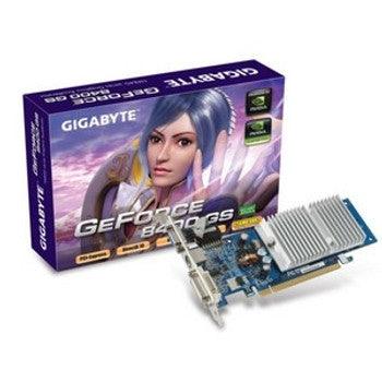 Gigabyte - GV-NX84GS256HE - Gigabyte GV-NX84S256HE Nvidia GeForce 8400 GS 256MB DDR2 64-Bit D-Sub / DVI PCI-Express 2.0 x16 Video Graphics Card