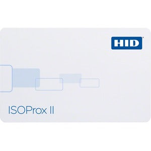 1386LGGAV HID ISOProx II Card Printable RF Proximity Card 3.37 Width x 2.13 Length White Polyvinyl Chloride (PVC)