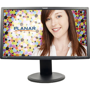 997-5788-00 Planar PX2411MW 24" LCD Monitor 16:9 2 ms 1920 x 1080 300 Nit 1000:1 Speakers DVI HDMI VGA Black (Refurbished)