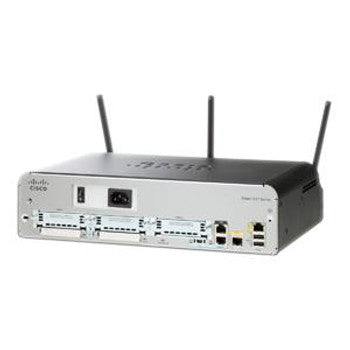 Cisco - CISCO1941W-E/K9 - 1941W Wireless Integrated Services Router 2 x 10/100/1000Base-TX Network LAN 2 x HWIC 2 x CompactFlash (CF) Card IEEE 802.11n (d