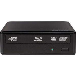 BR3D-12U3 Buffalo MediaStation External Blu-ray Writer BD-R/RE Support 8x Read/12x Write/2x Rewrite BD 16x Read/16x Write/8x Rewrite DVD Dual-Layer Media Supported USB 3.0 (Refurbished)