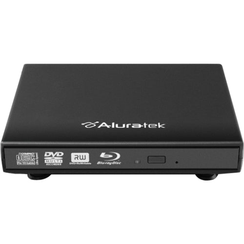 AEOD300F Aluratek Usb 2.0 6x External Slim Bluray Burner With Softare Trey Load