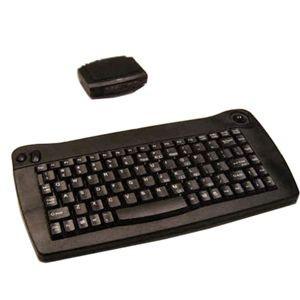 ACK-573PB Adesso Wireless Mini PS/2 Trackball Keyboard (Black)