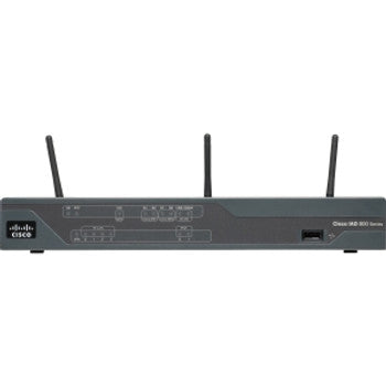 Cisco - C881W-A-K9 - 881W Wireless Integrated Services Router IEEE 802.11n 3 x Antenna ISM Band 54 Mbps Wireless Speed 4 x Network Port 1 x Broadband Port
