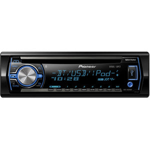 DEH-X6500BT Pioneer In-Dash AM/FM CD MP3 USB Receiver with Remote Multi-line multi-segmented (Refurbished)