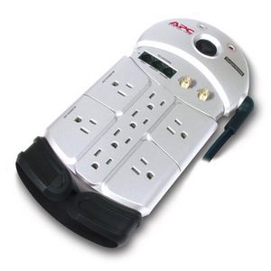 P8T3V APC Audio/Video Surge Protector 8 Outlet 120V Receptacles: 8 x NEMA 5-15R 1700J (Refurbished)