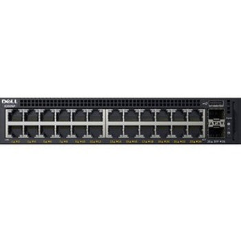 Dell - DN_X1026P_1.1 - X1026P Ethernet Switch - 24 Ports - Manageable - Gigabit Ethernet - 10/100/1000Base-TX 1000Base-X - 2 Layer Supported - 2 SFP Slot