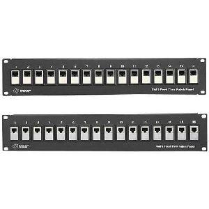 JPM804A-R2 Black Box Feed-Through 24 Port Cat 5e Network Patch Panel