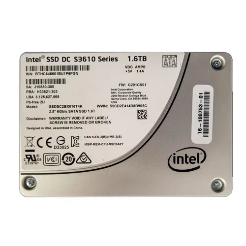 16-100753-01 Cisco 1.6TB SATA 6Gb/s 2.5-Inch Solid State Drive
