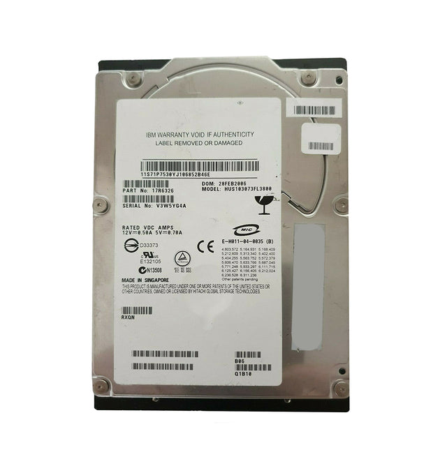 73.4GB 10000RPM Ultra320 SCSI 80-Pin 8MB Cache 3.5-Inch Hard Drive