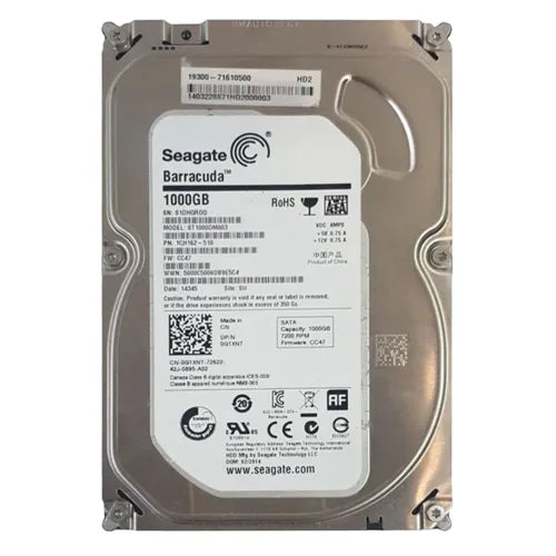 1CH162-510 Seagate BarraCuda 1TB 7200RPM SATA 6Gb/s 64MB Cache LFF 3.5-Inch Hard Drive