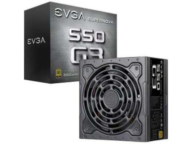 220-G3-0550-Y1 EVGA SuperNOVA 550-Watts 80-Plus Gold 24-Pin ATX Fully Modular Power Supply
