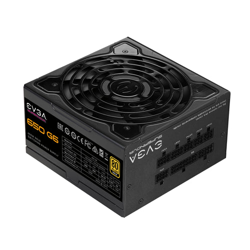 220-G6-0650-X1 EVGA SuperNOVA G6 650-Watts 100-240V AC 9-4.5A 60-50Hz 80-Plus Gold Fully Modular Power Supply with FDB Fan