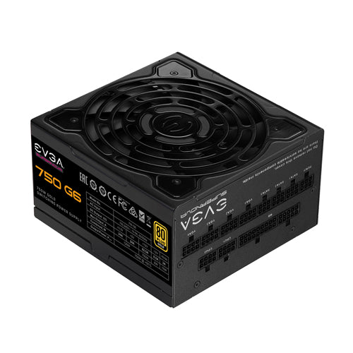 220-G6-0750-X1 EVGA SuperNOVA G6 750-Watts 100-240V AC 10-5A 60-50Hz 80-Plus Gold Fully Modular ATX Power Supply with FDB Fan