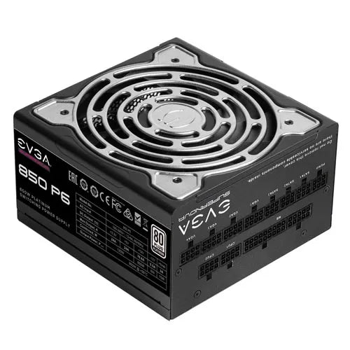 220-P6-0850-X1 EVGA SuperNOVA P6 850-Watts 120-230V AC 80-Plus Platinum 24-Pin ATX Power Supply