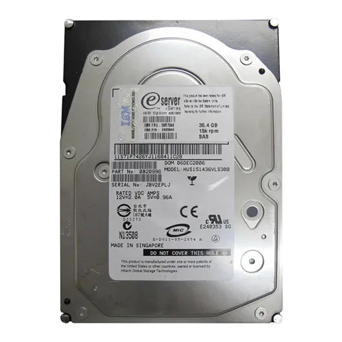 26K5840 IBM 36.4GB 15000RPM SAS 3Gb/s Hot Swappable 16MB Cache 3.5-Inch Hard Drive