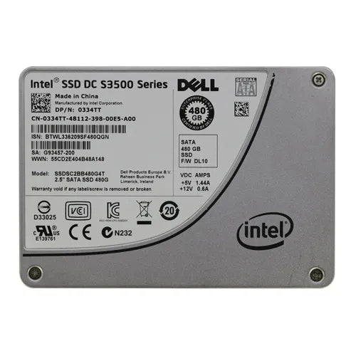 334TT-RF Dell 480GB Multi-Level Cell SAS 6Gb/s 2.5-Inch Sff Solid State Drive
