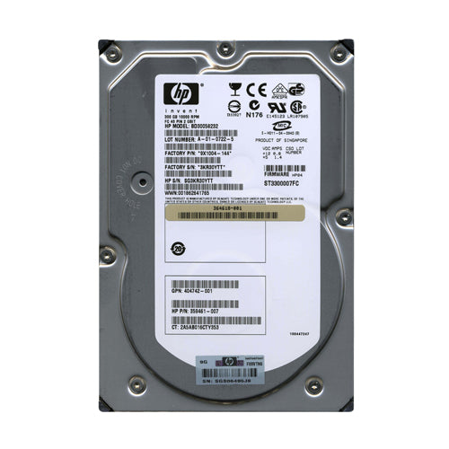 359461-007 HP 300GB 10000RPM Fibre Channel 2Gb/s Hot-Swappable Dual Port 3.5-inch Hard Drive with Tray