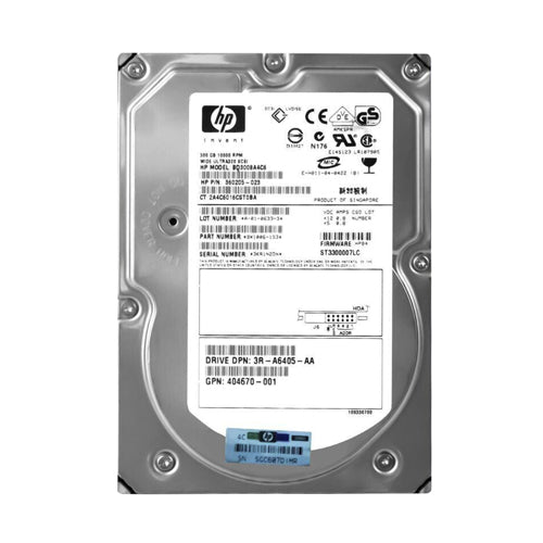 360205-023 HP 300GB 10000RPM Ultra320 SCSI 8MB Cache Hot-Pluggable LVD 80-Pin 3.5-inch Hard Drive for ProLiant Servers