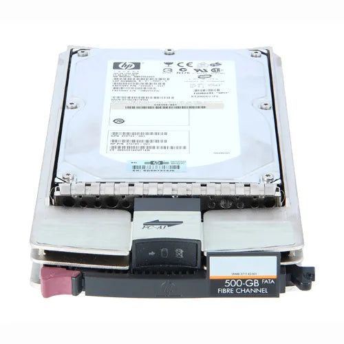 371142-001 HP 500GB 7200RPM Fibre Channel 2Gb/s Hot-Pluggable Dual Port 3.5-inch Hard Drive with Tray for EVA Storage