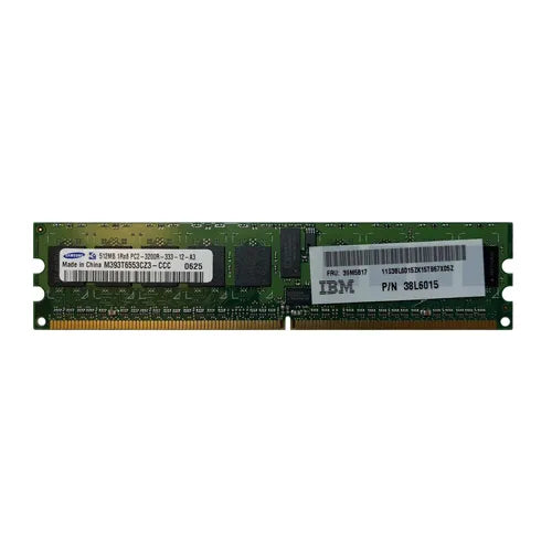 38L6015 IBM 512MB DDR2-400MHz PC2-3200 ECC Registered RDIMM CL3 1Rx8 1.8V 240-Pin Memory Module