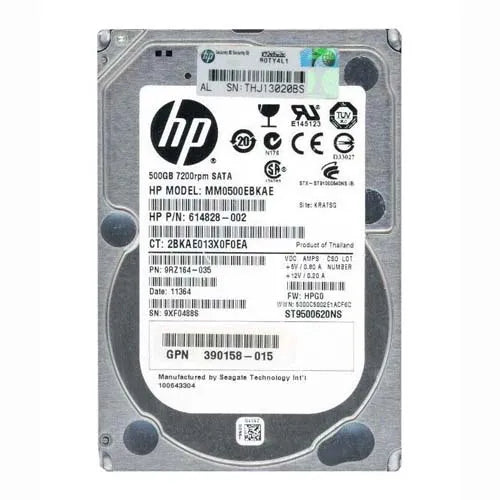390158-015 HP 500GB 7200RPM SATA 3Gb/s SFF Hot-Pluggable 2.5-inch Hard Drive with Tray